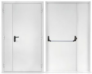 Противопожарная белая дверь / серия FRM55532